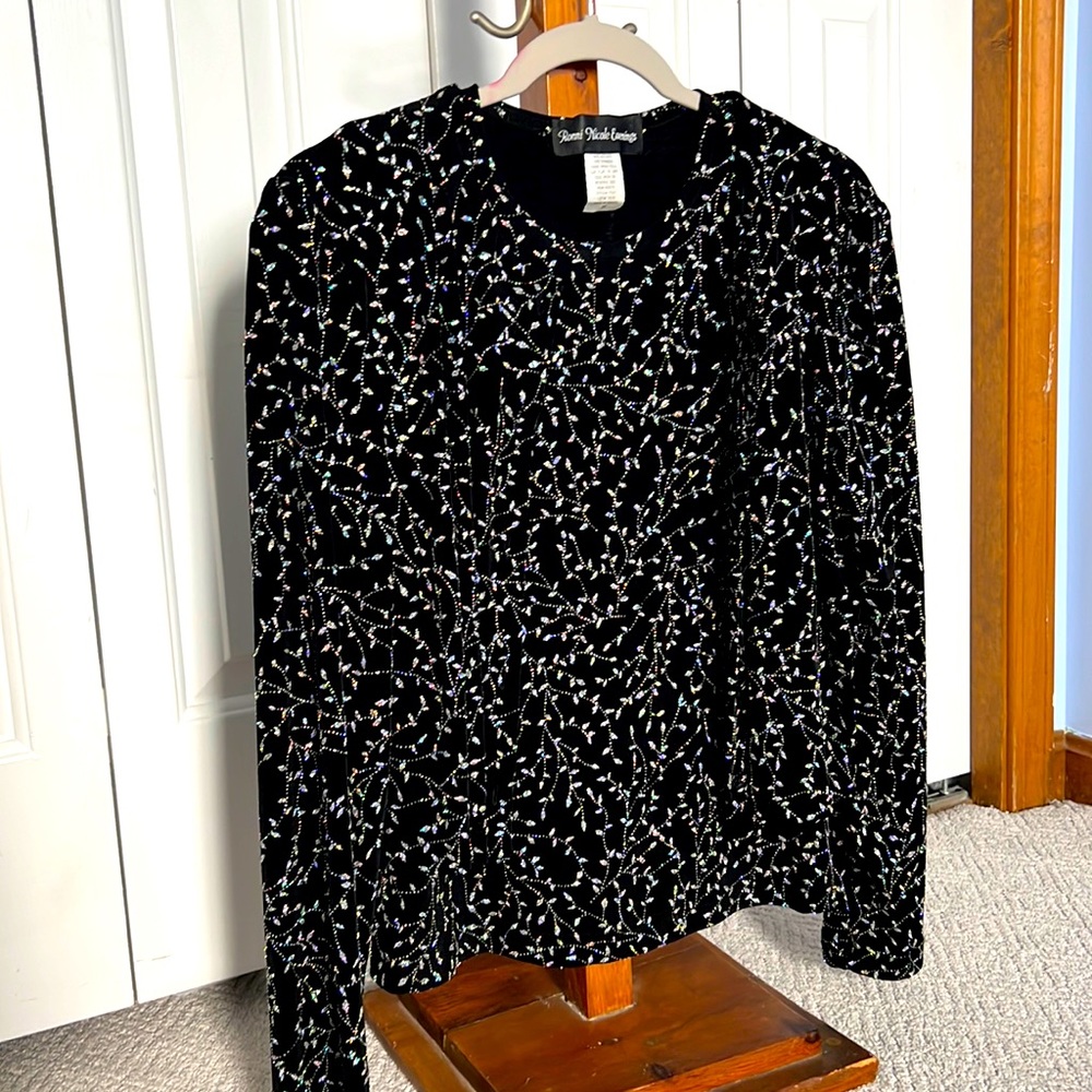 Vintage Ronni Nicole Sparkle Top/Jacket